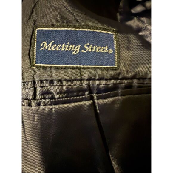 Meeting Street Corduroy Sport Coat Men's 40 Regular Navy 100% Cotton Classic - Picture 5 of 6
